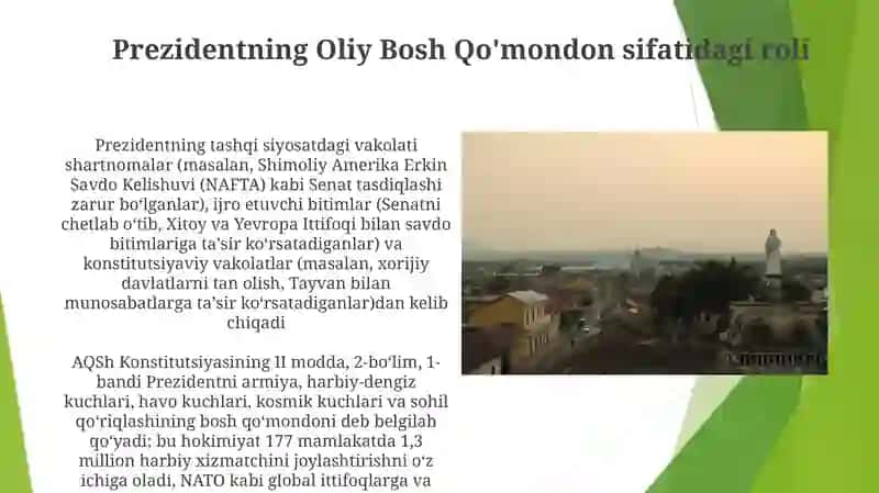 Tashqi siyosatning konstitutsiyaviy asoslari 4
