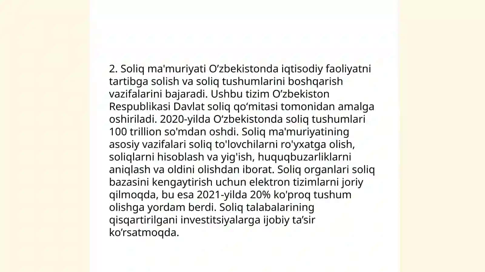 Soliq va Õzbekistonda soliq turlari 4