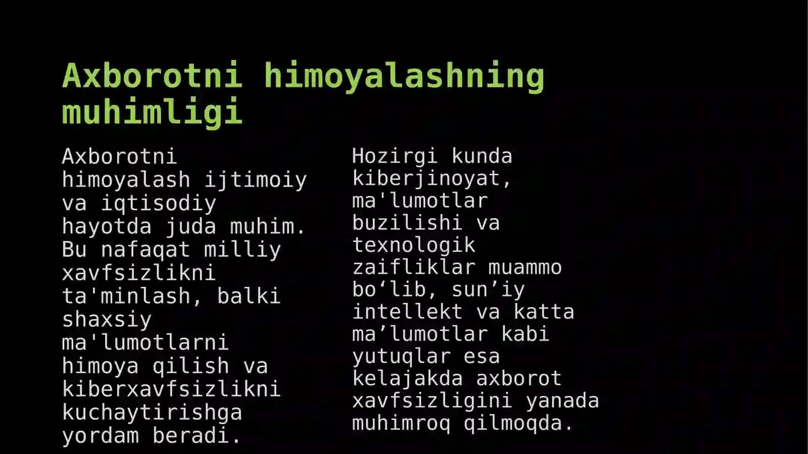 Axborotni himoyalash 4
