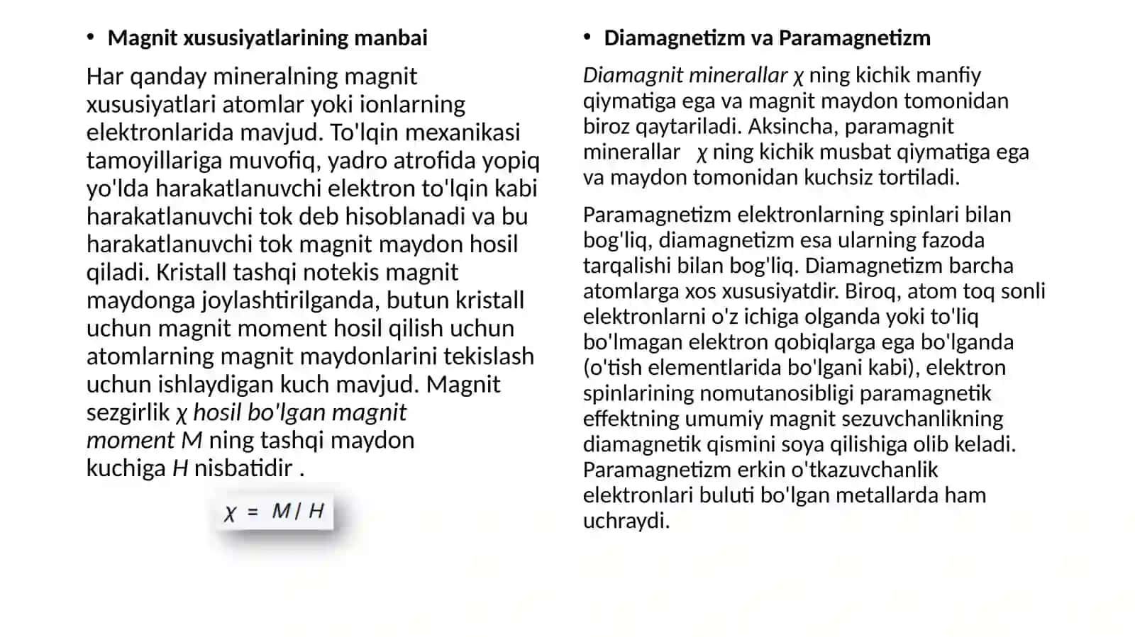 Minerallarning magnitlik xususiyati 4