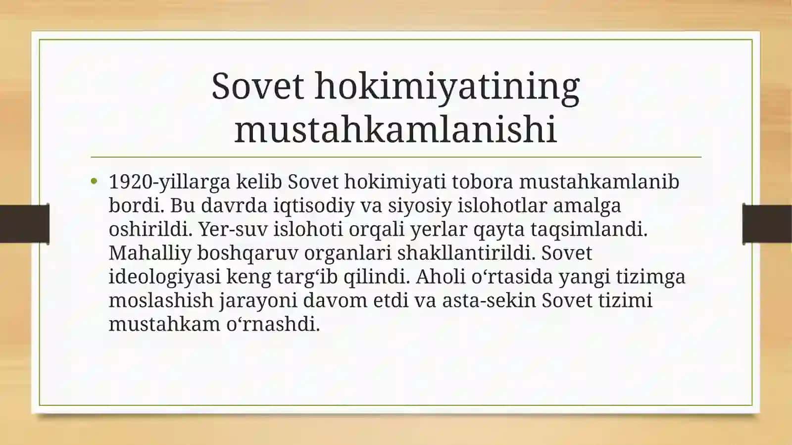 1917-1991 yillarda Qoraqalpog'iston! (Sovet hokimiyatining o'rnatilishi va mustahkamlanishi) 4