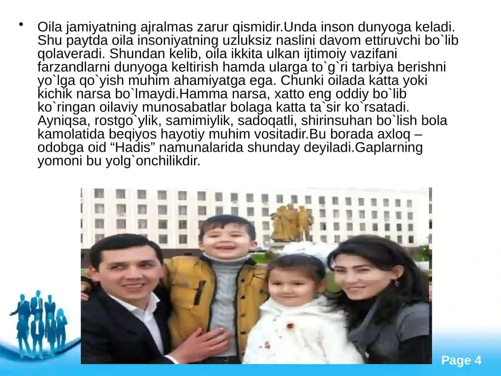 Oilada dastlabki beriladigan ma'naviy-axloqiy tarbiya 4