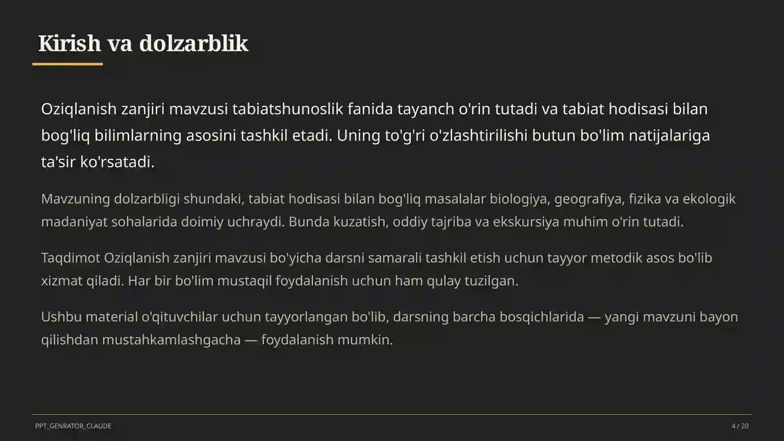 Oziqlanish zanjiri (3-sinf) 4