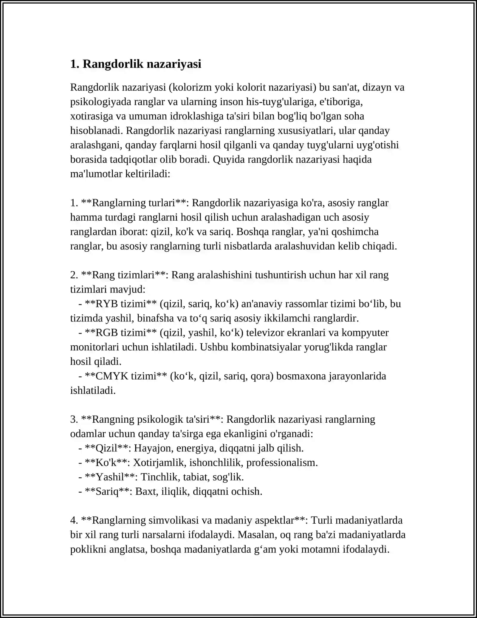 Rangdorlik nazariyasi 4
