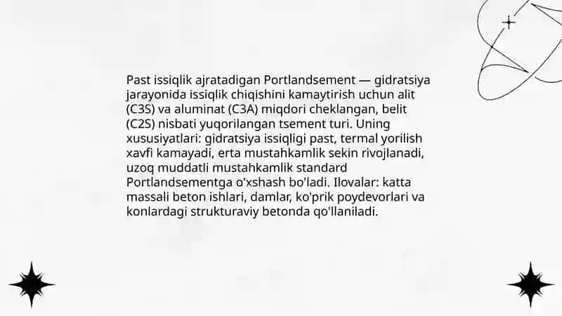 Tez qotuvchi Portlandsement 4