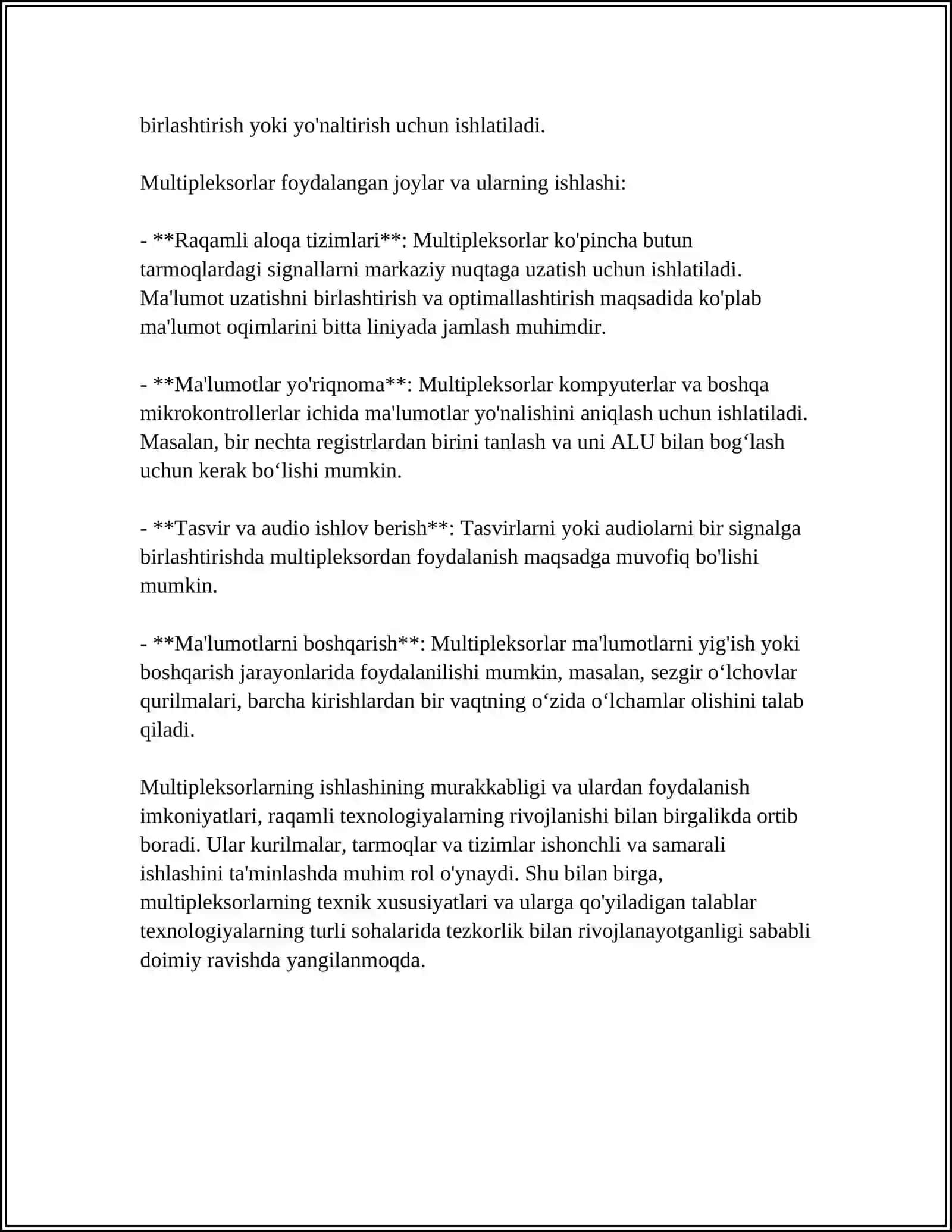 MULTIPLEKSOR 4