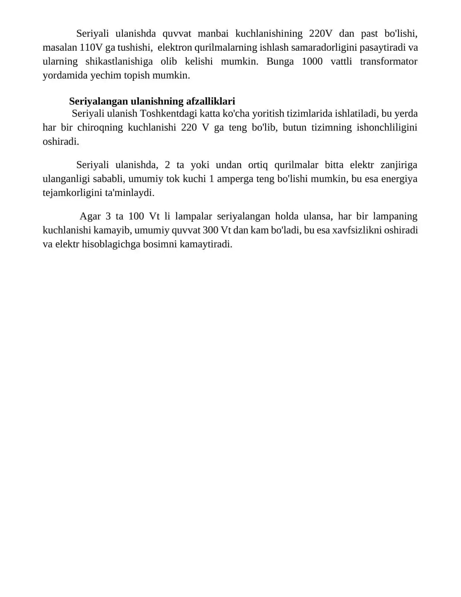 Iste'molchilarni ketma-ket ulash (Fizika) 4
