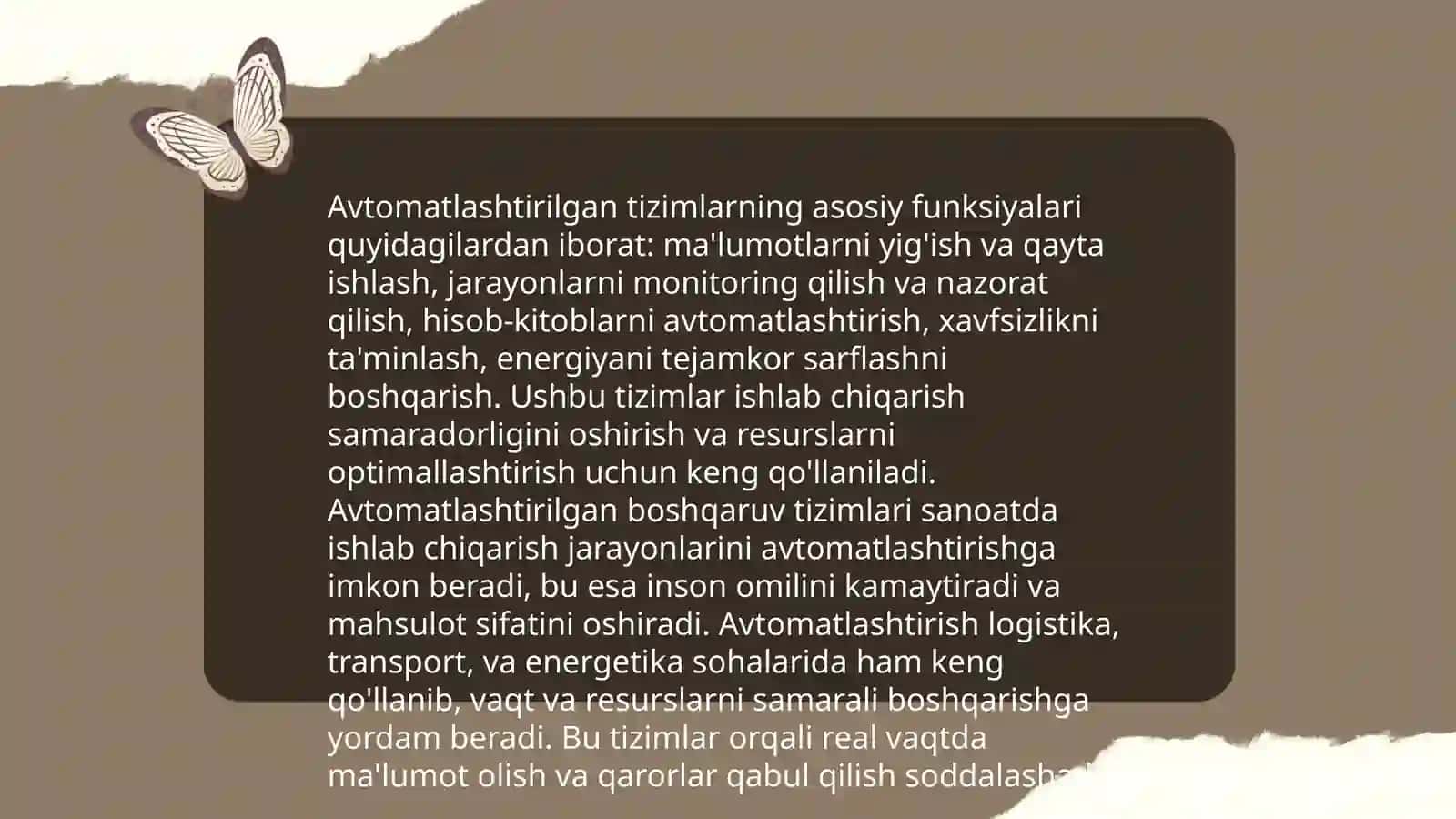 Yer tuzishni loyihalashning avtomatlashtirilgan tizimlarini loyihalashga va uning elementlariga qoʻyiladigan asosiy talablar 4