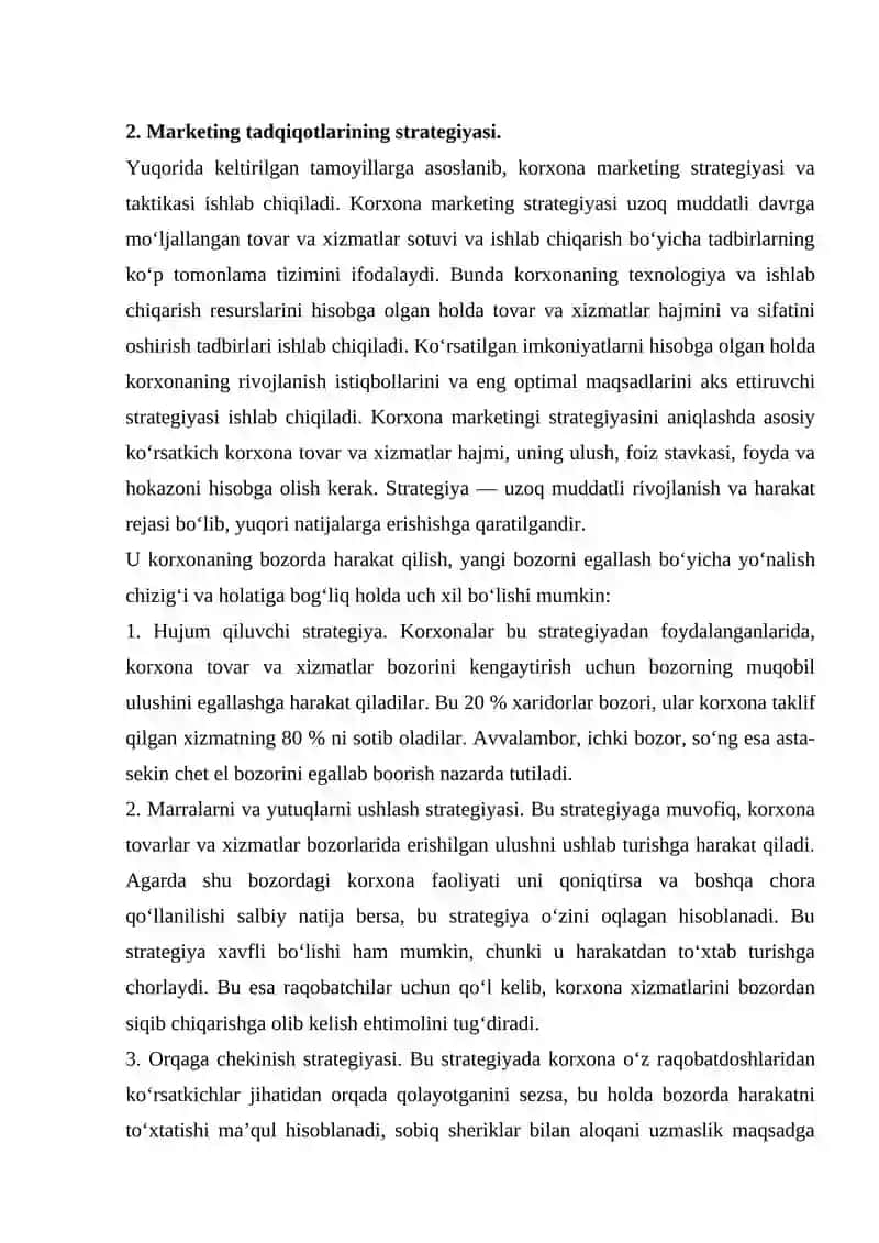 XALQARO MARKETING TADQIQOTLARINI TASHKIL ETISH 4