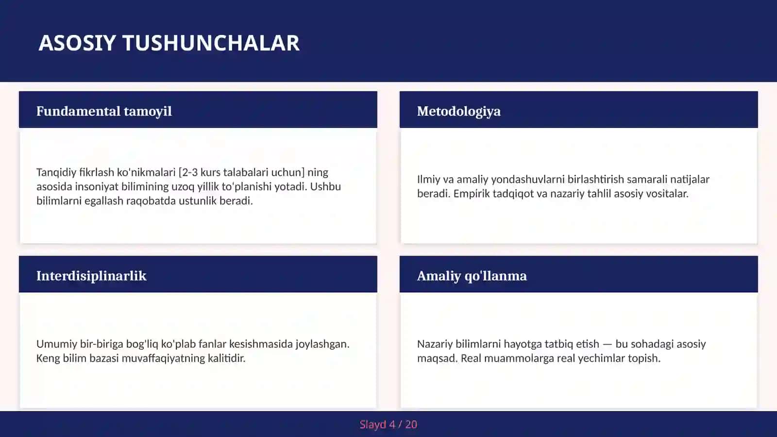 Tanqidiy fikrlash ko'nikmalari [2-3 kurs talabalari uchun] 4