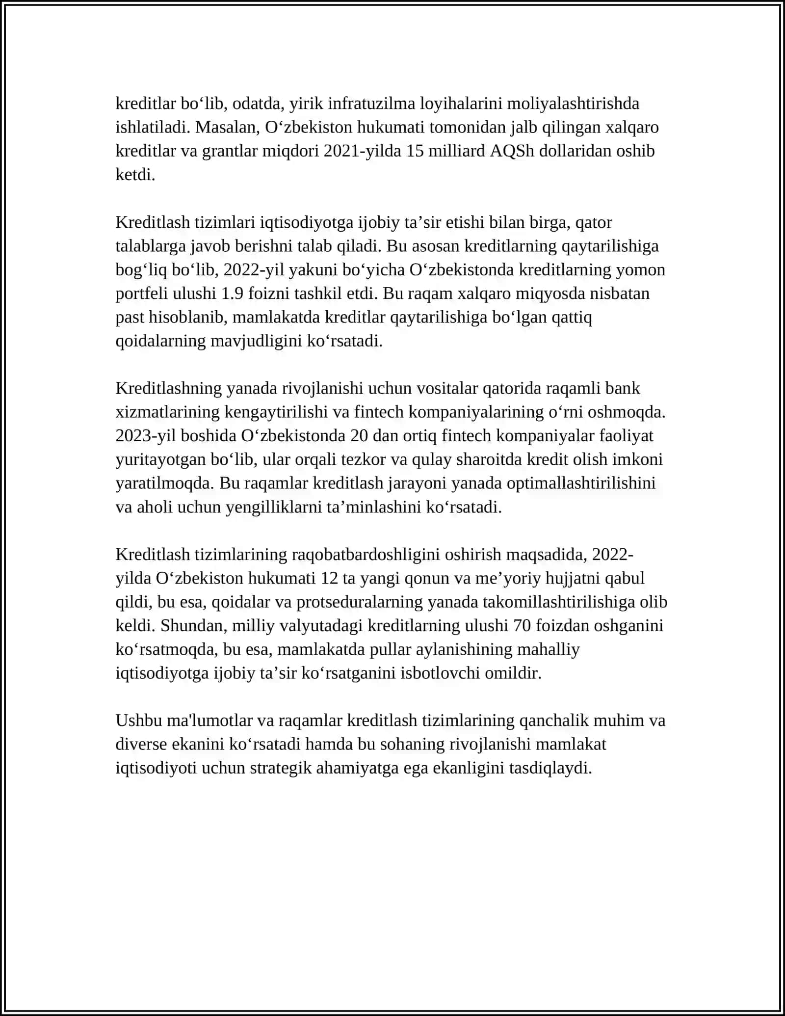 BIZNESNI MOLIYALASHTIRISH 4