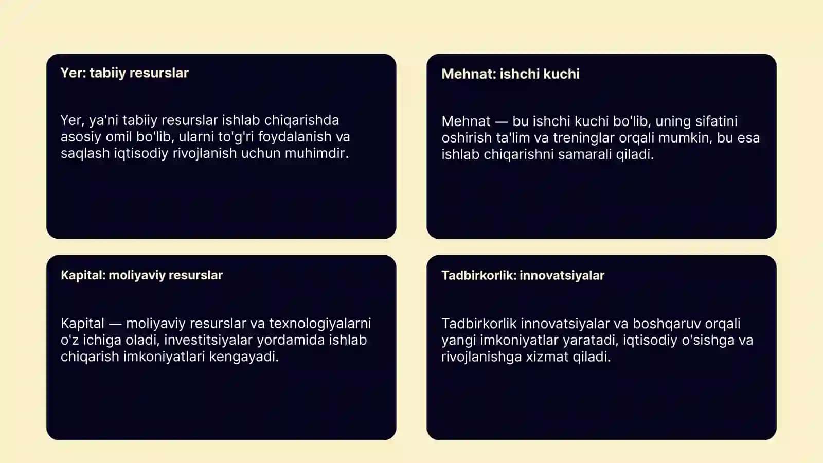 Mikroiqtisodiyotda ishlab chiqarish omillari bozori 4