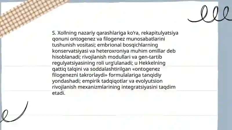 Rekapitulyatsiya qonuni 4