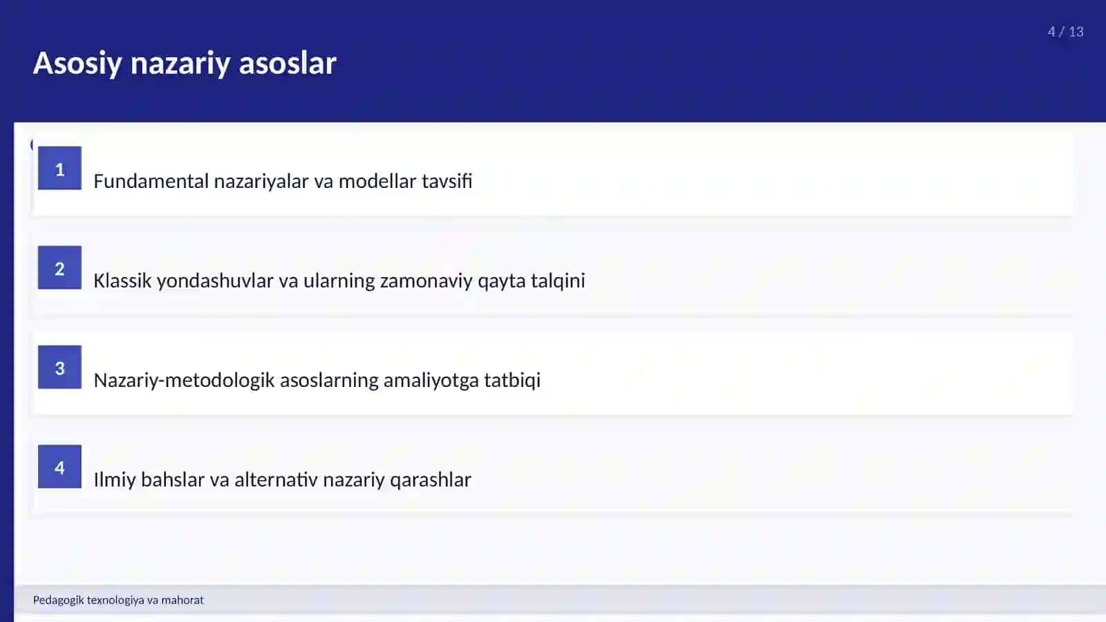 Pedagogik texnologiya va mahorat 4