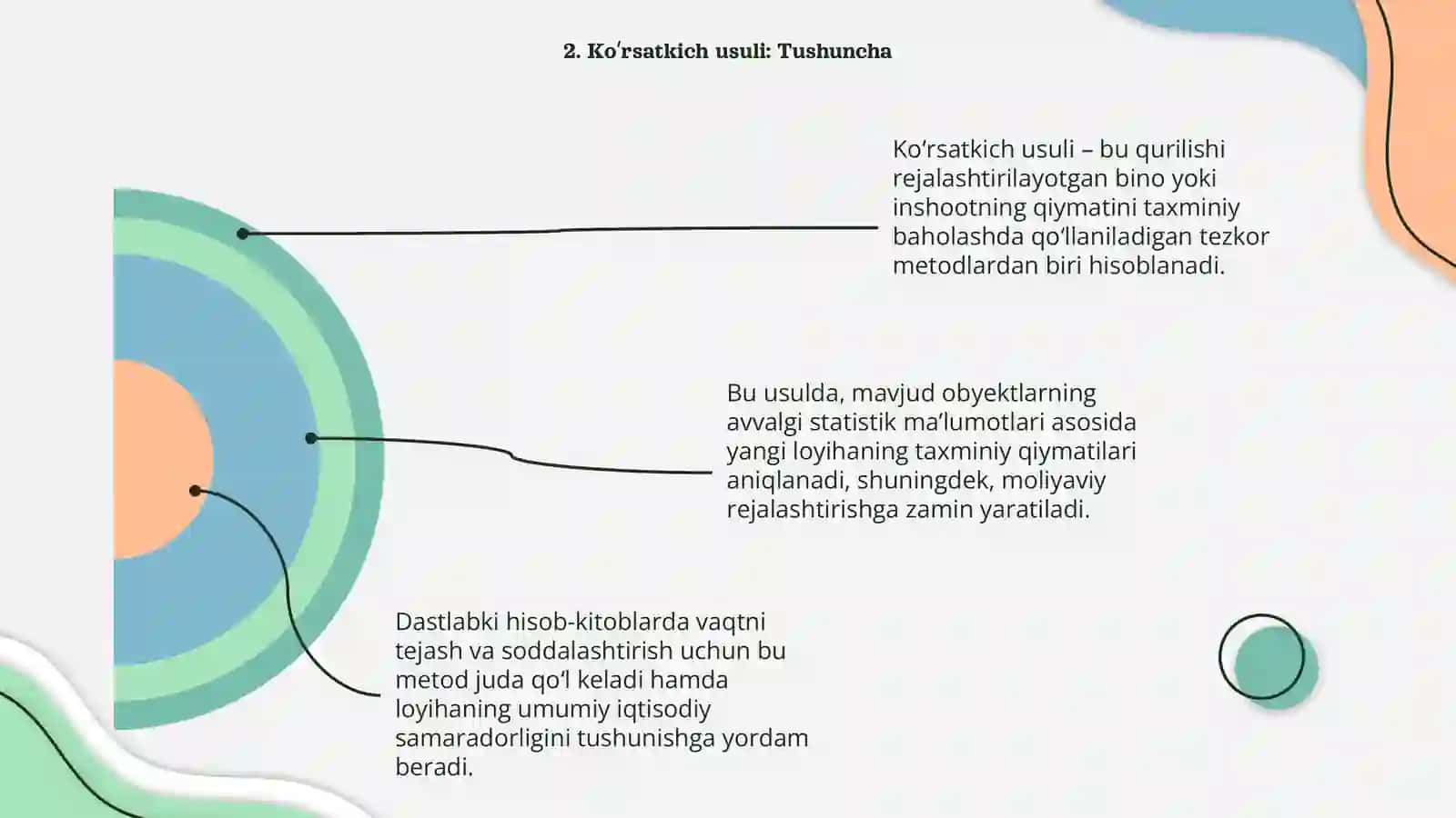 Qurilishning dastlabki qiymatini yiriklashtirilgan ko‘rsatkich usulida hisoblash 4