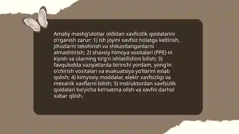 Amaliy Mashg'ulotlar Tayyorlash 4