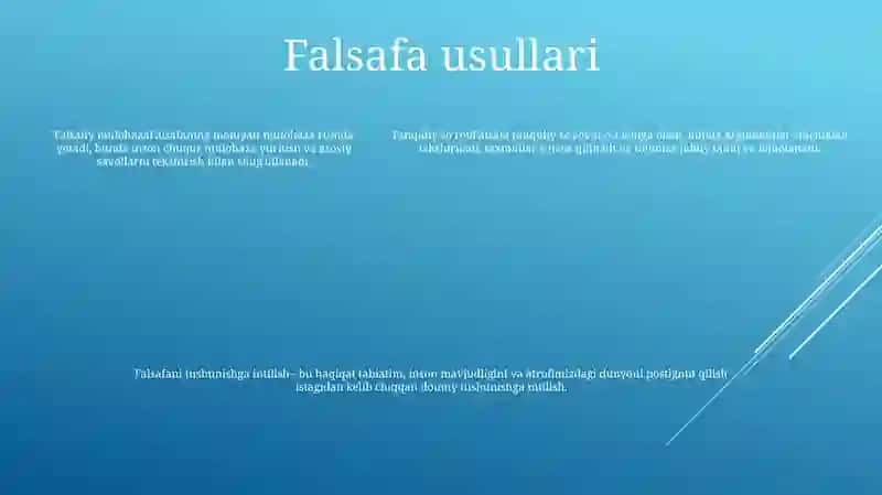 Falsafa Fani: Falsafa Faninig Predmeti Mohiyati Va Vazifalari 4