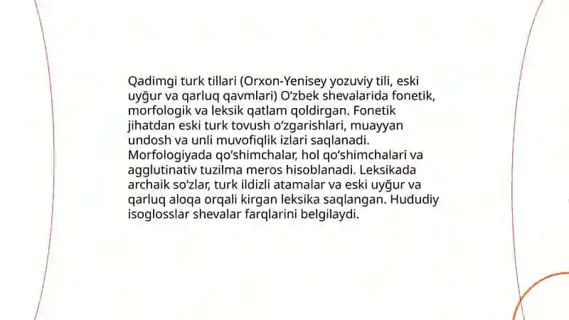O'zbek shevalarining tarixiy oqimi 4