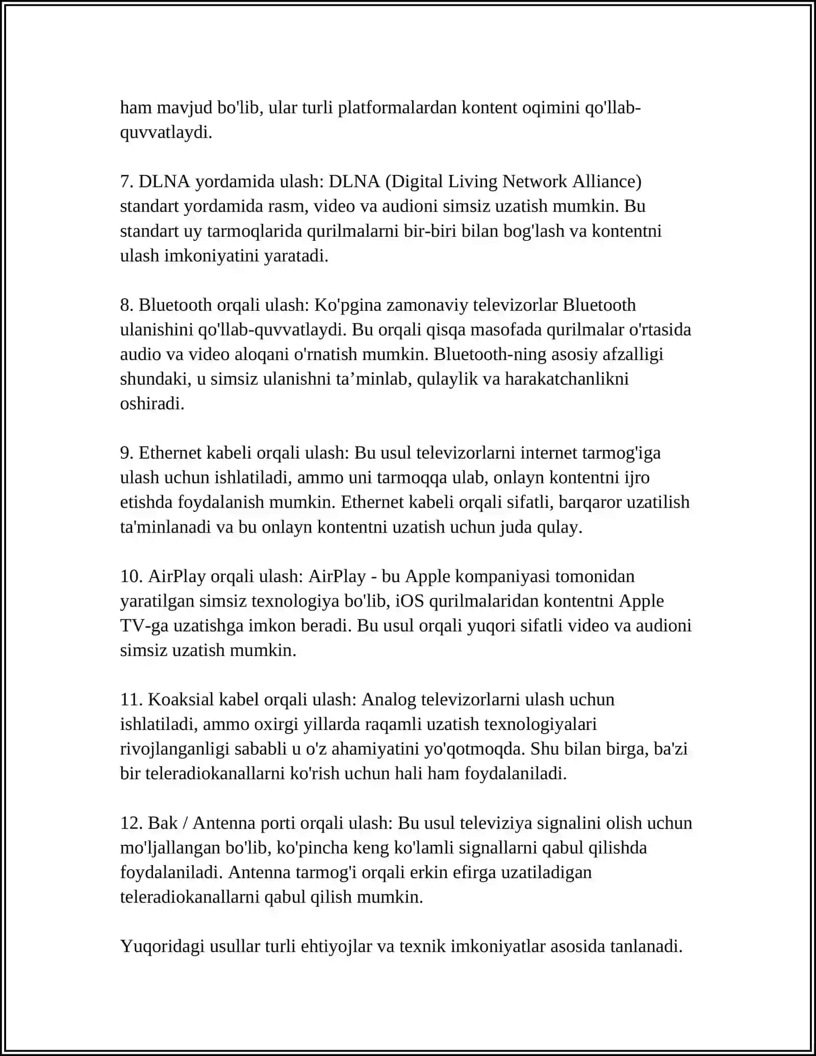 MENGA TELEVIZOR RASMINI VA MALUMOT CHIQAR 4