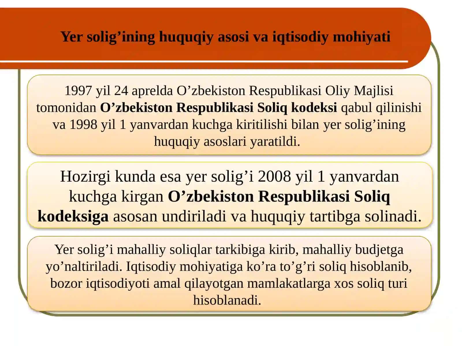 YURIDIK SHAXSLARDAN UNDIRILADIGAN YER SOLIG’I 4