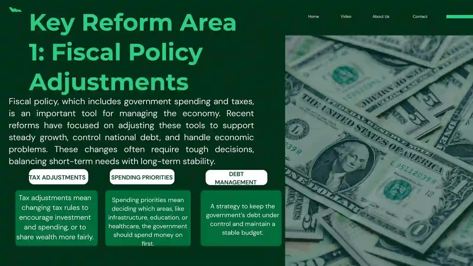 Recent economic reforms 4