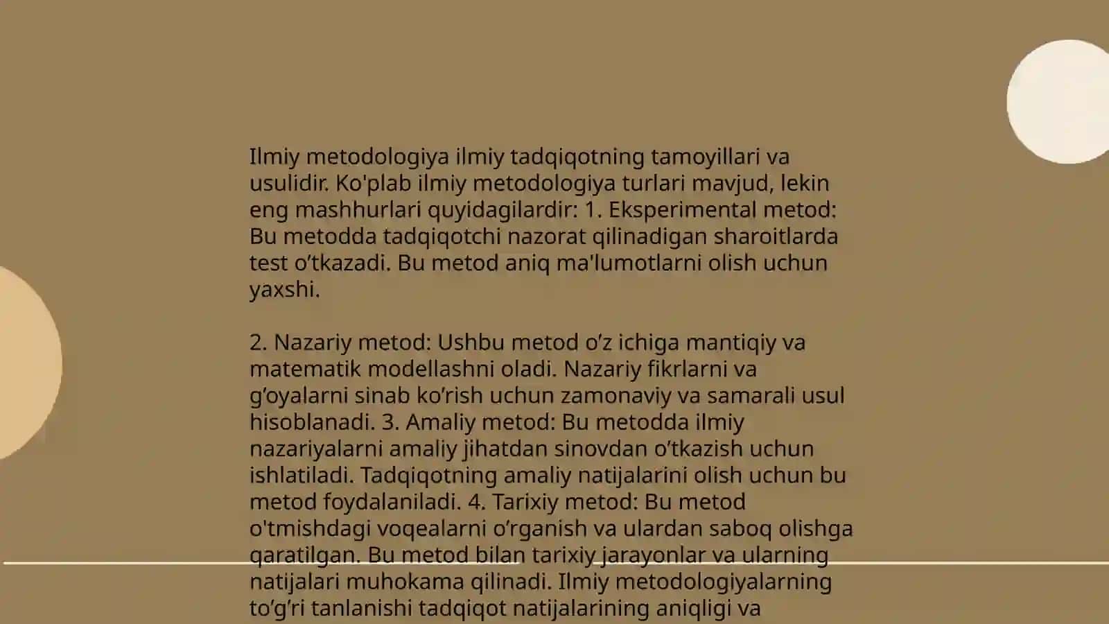 Metodologiya tshunchasining mazmuni, tavsifi va funksiyalari 4
