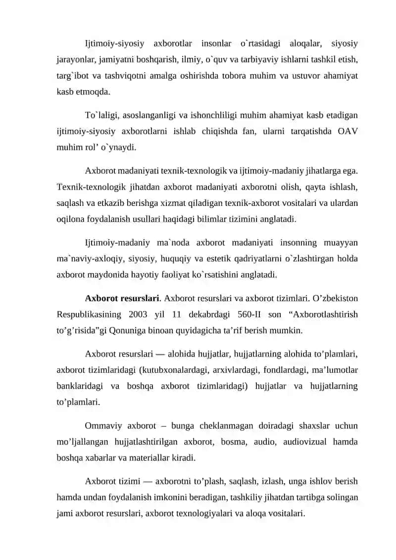 Axborot manbalarini boshqarish 4