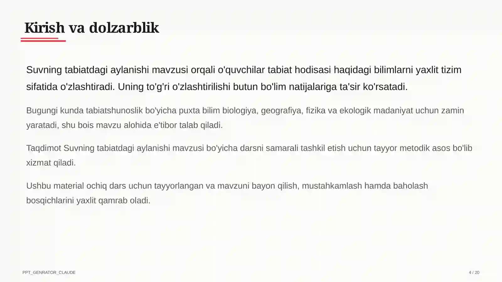 Suvning tabiatdagi aylanishi (2-sinf) 4