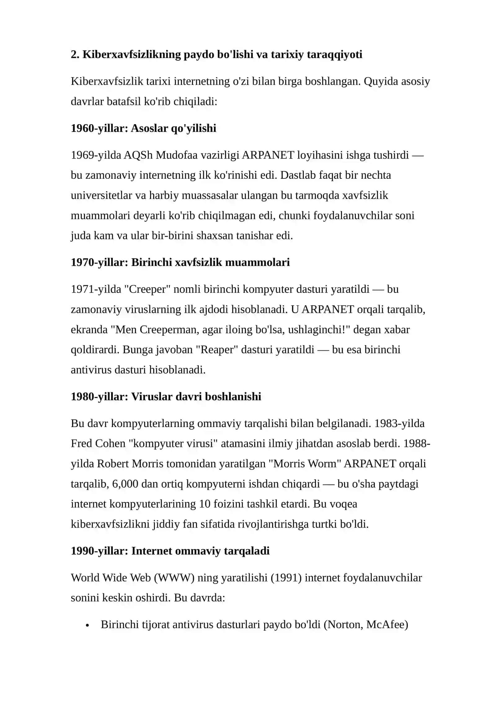 Axborot – kommunikatsiya texnologiyalariga qaratilgan tahdidlar 4