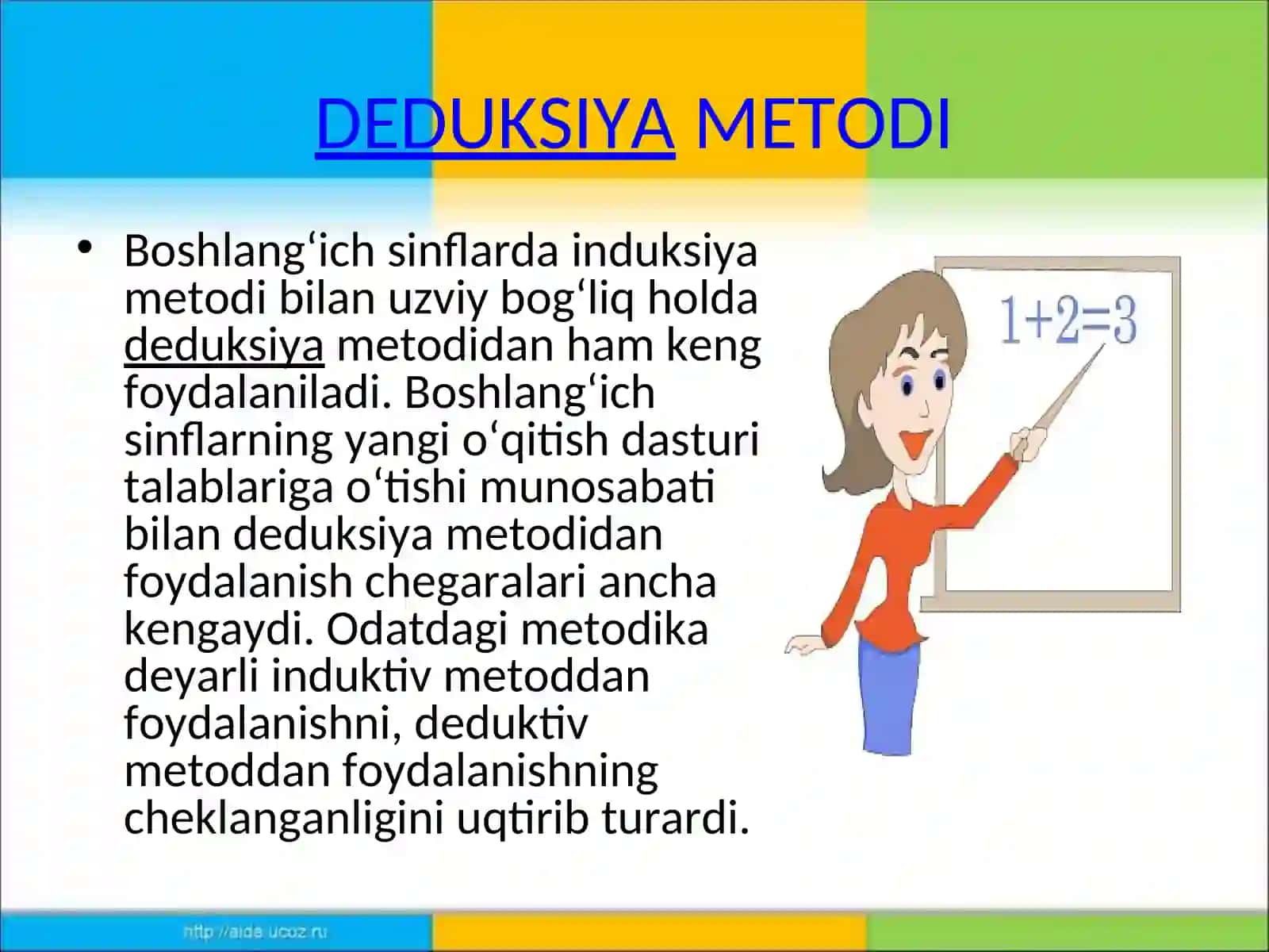 Induksiya, deduksiya, analogiya metodlari 4