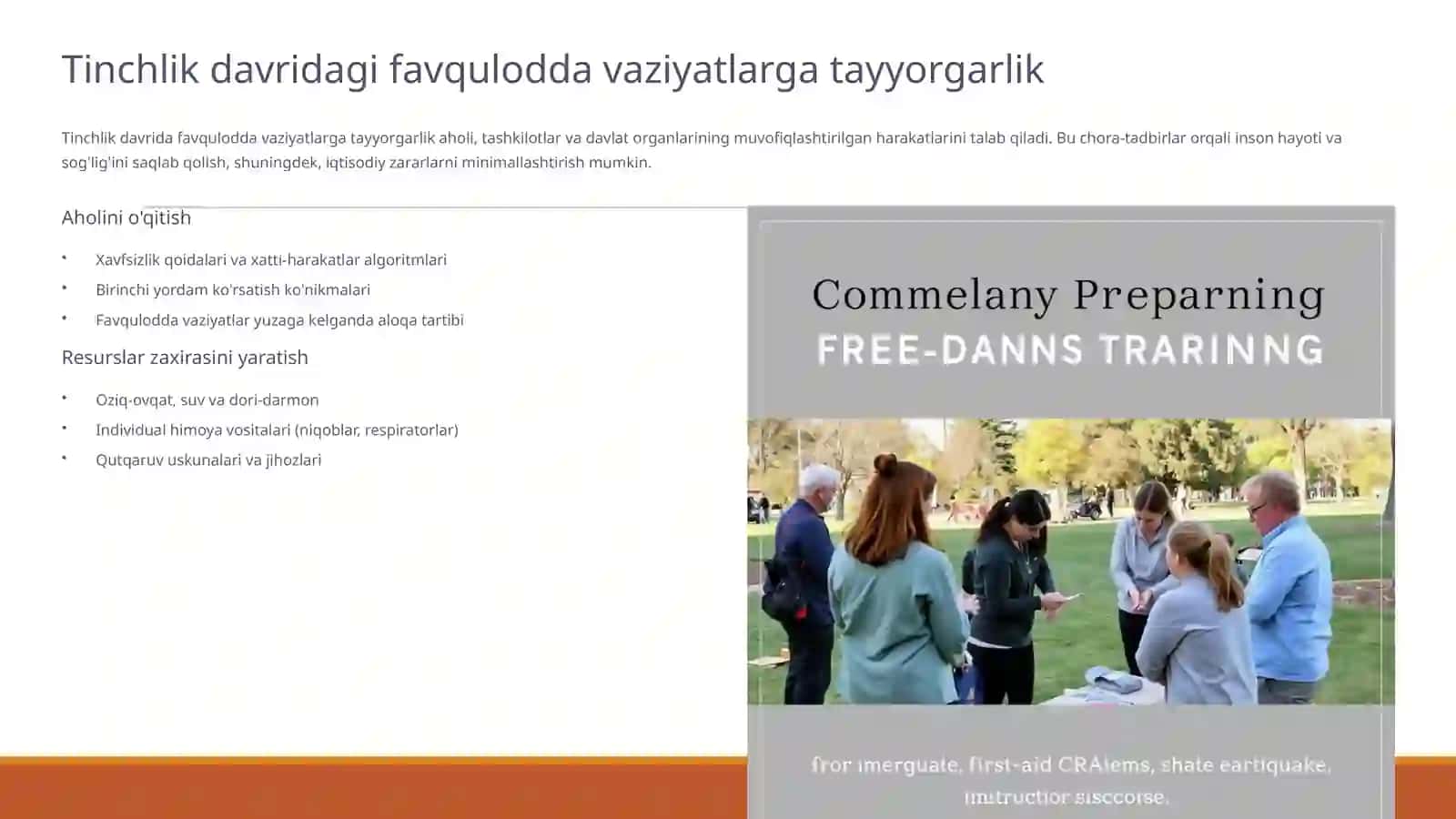 Tinchlik va harbiy harakatlar davrida favqulodda vaziyatlarda fuqaro muhofazasi 4