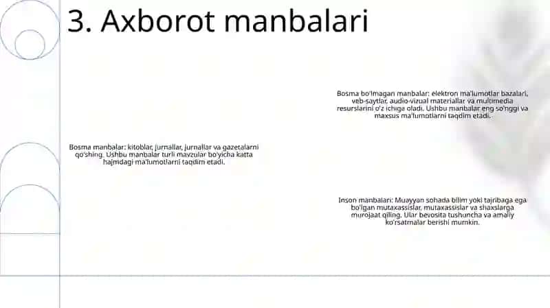 Axborot Nima Va Uning Manbalari 4