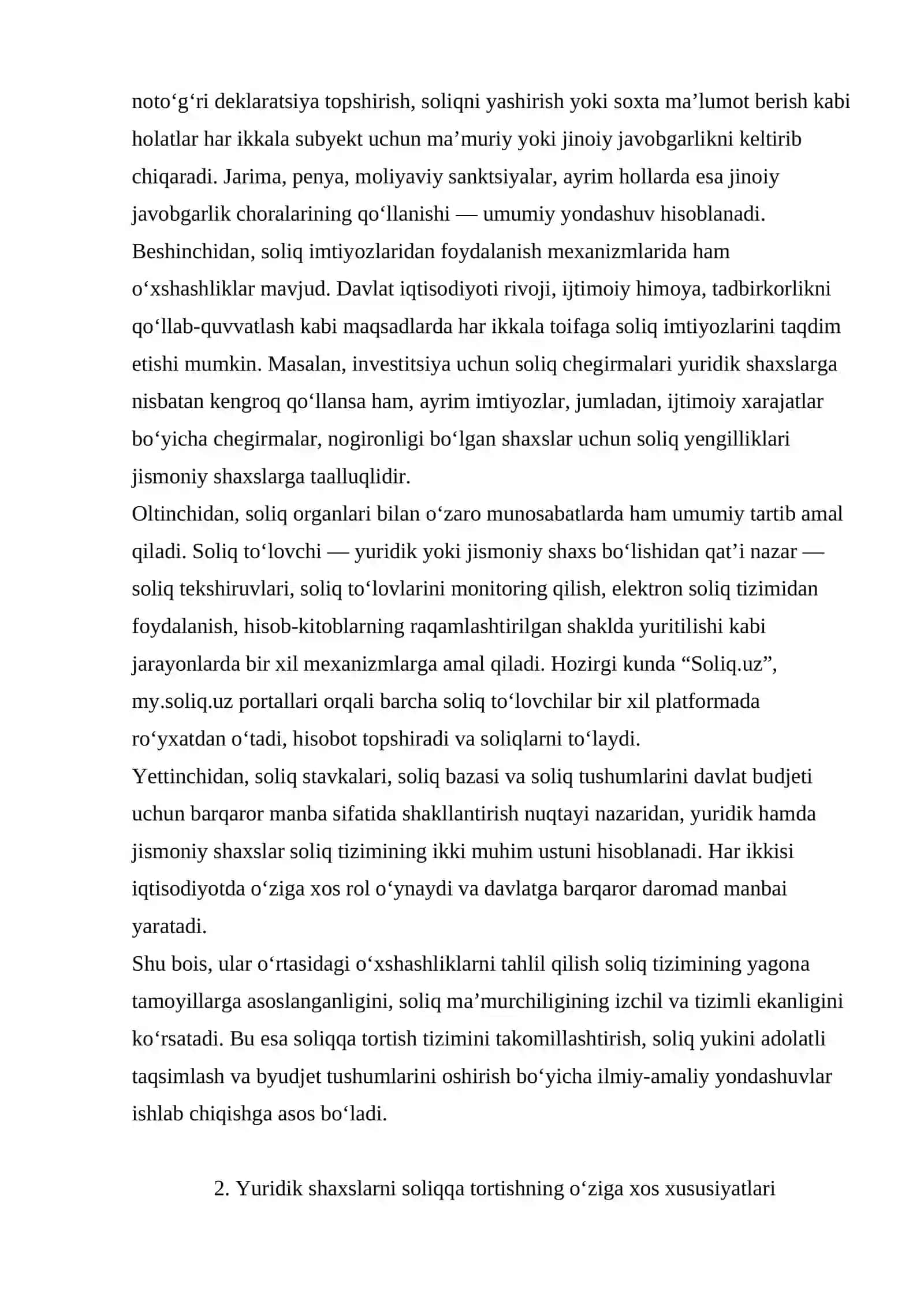 Soliqqa tortishning umumiy o‘xshashliklari 4