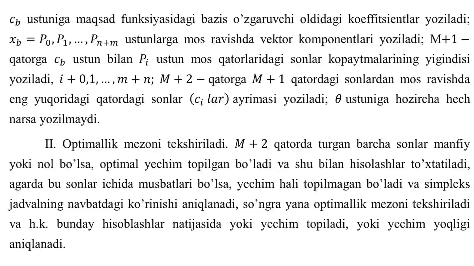 CHIZIQLI DASTURLASH MASALASI 4