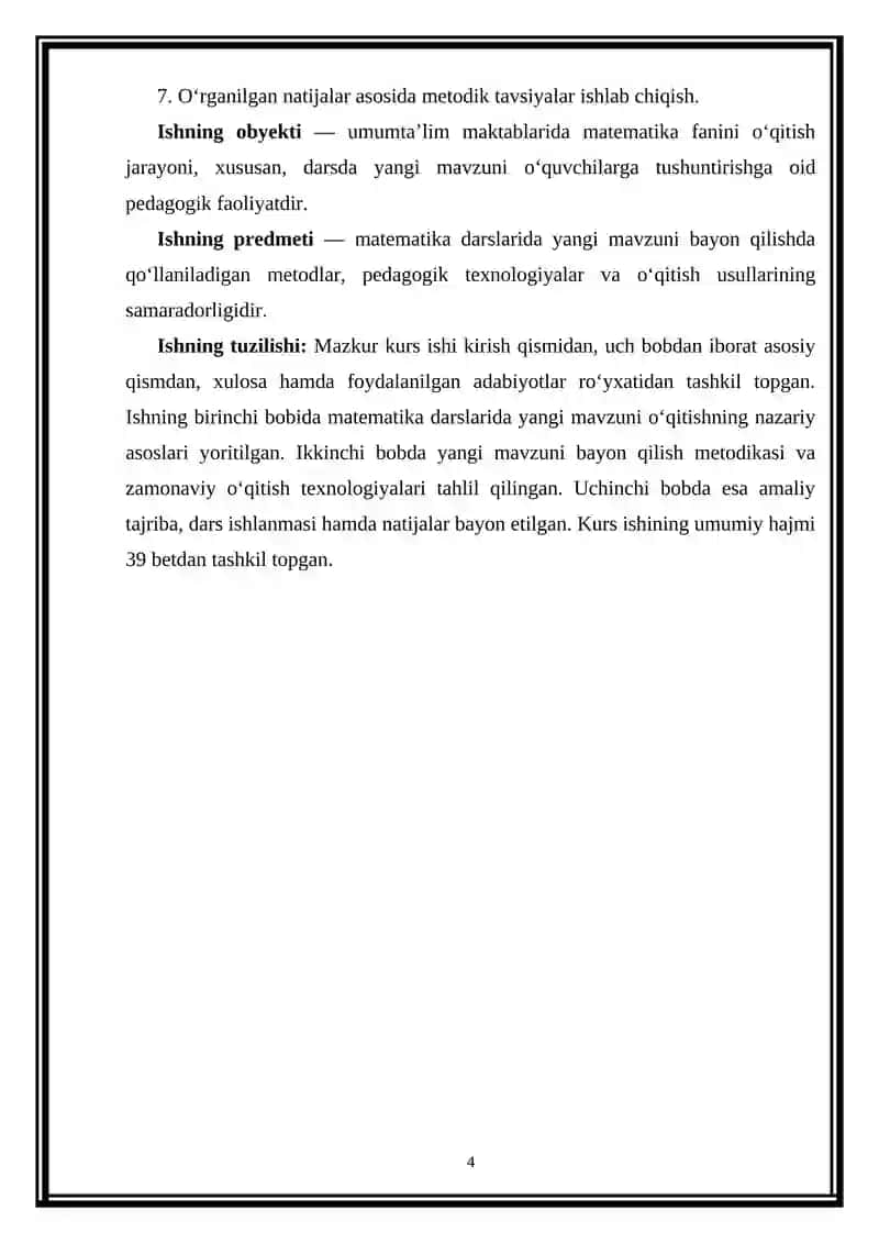 Kurs ishi 4