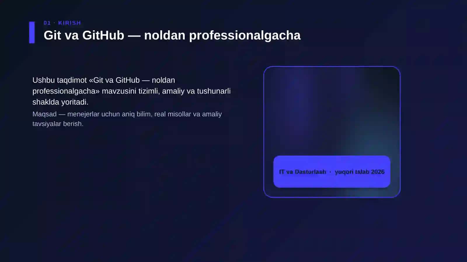 Git va GitHub — noldan professionalgacha 4