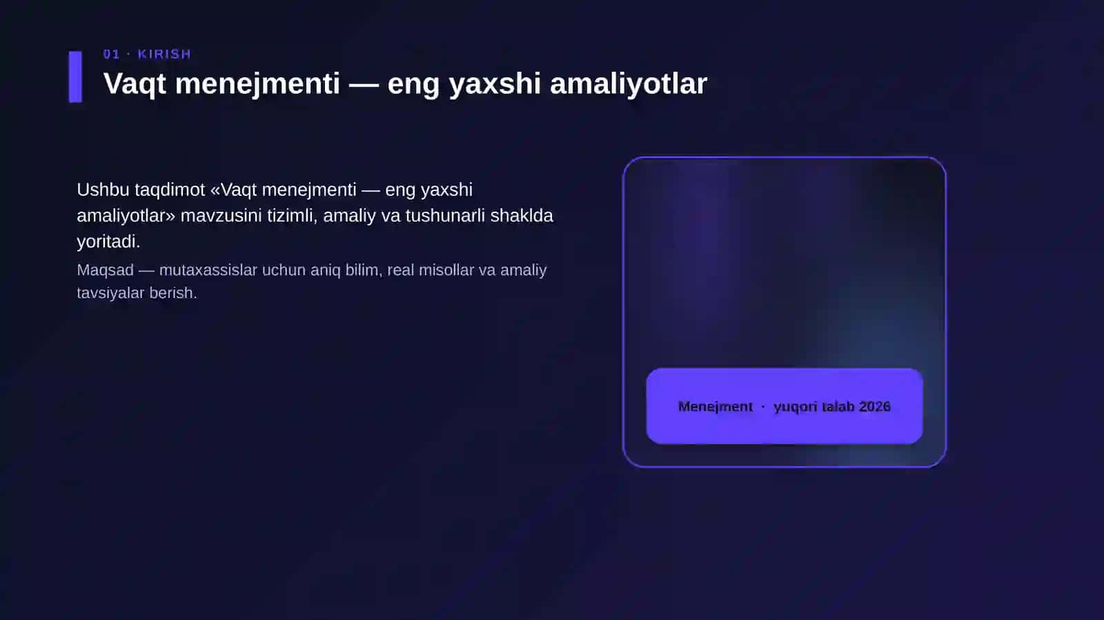 Vaqt menejmenti — eng yaxshi amaliyotlar 4