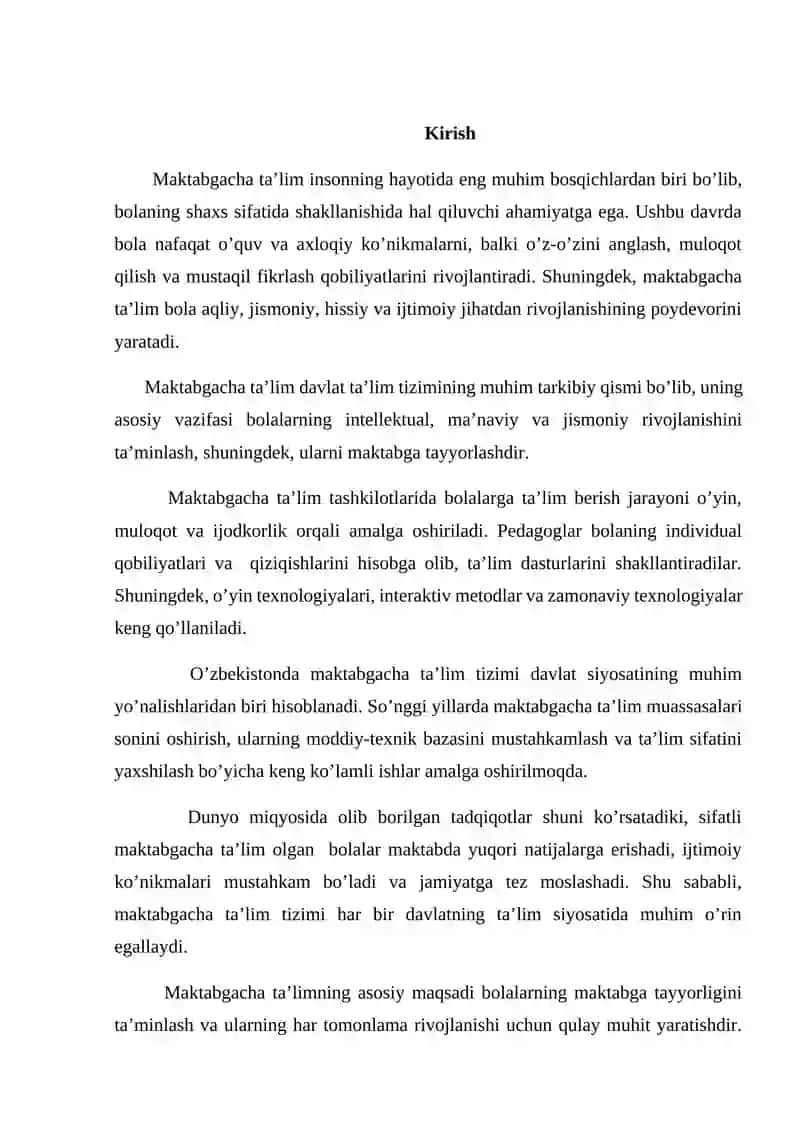 O’zbekiston Respublikasi maktabgacha ta’lim tizimi 4