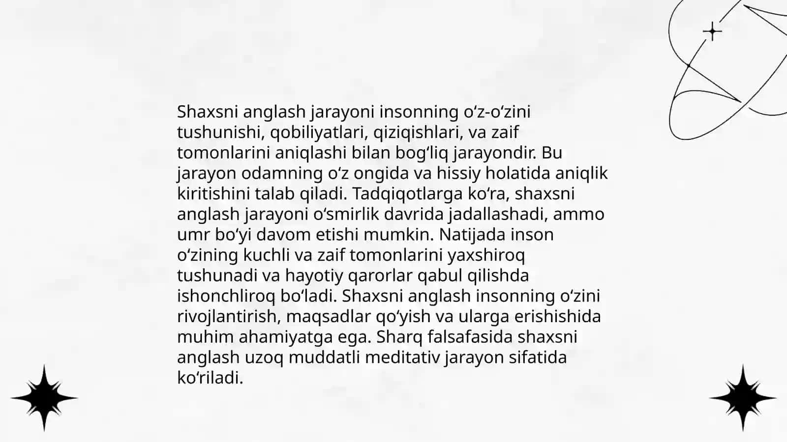 Shaxs nazariyalari haqida tushuncha 4