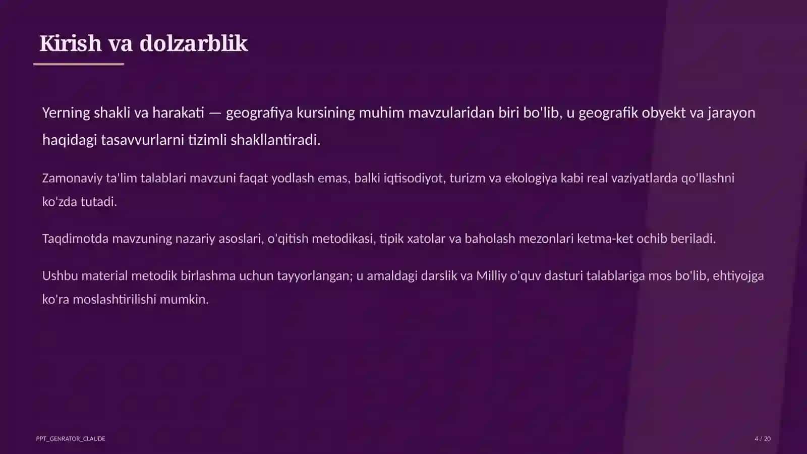 Yerning shakli va harakati (5-sinf) 4