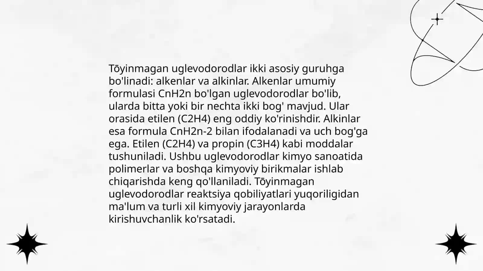 Uglevodorodlarni olinishi va xossalari 4