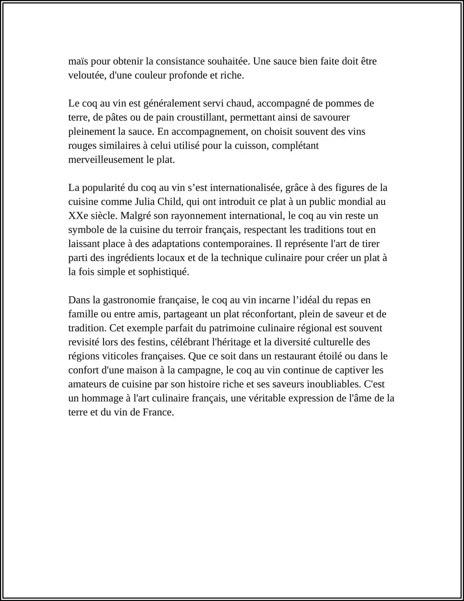 Le coq au vin 4