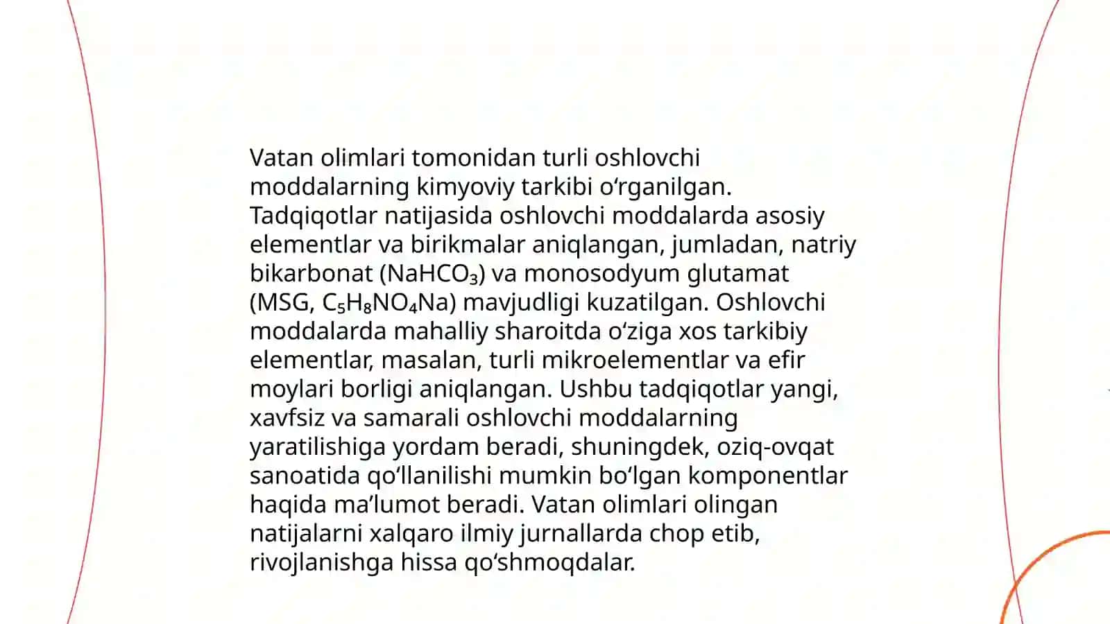 Oshlovchi moddalarni o'rganishda Vatan olimlarining tutgan o'rni 4