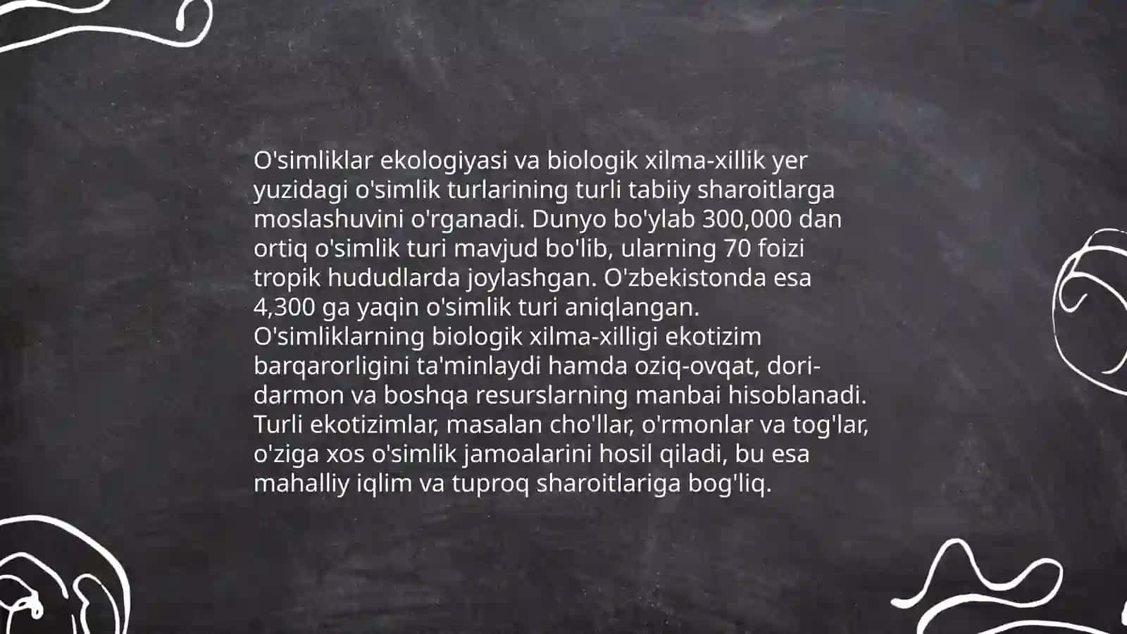 O'simliklarning tabiat va inson hayotidagi o'rni 4