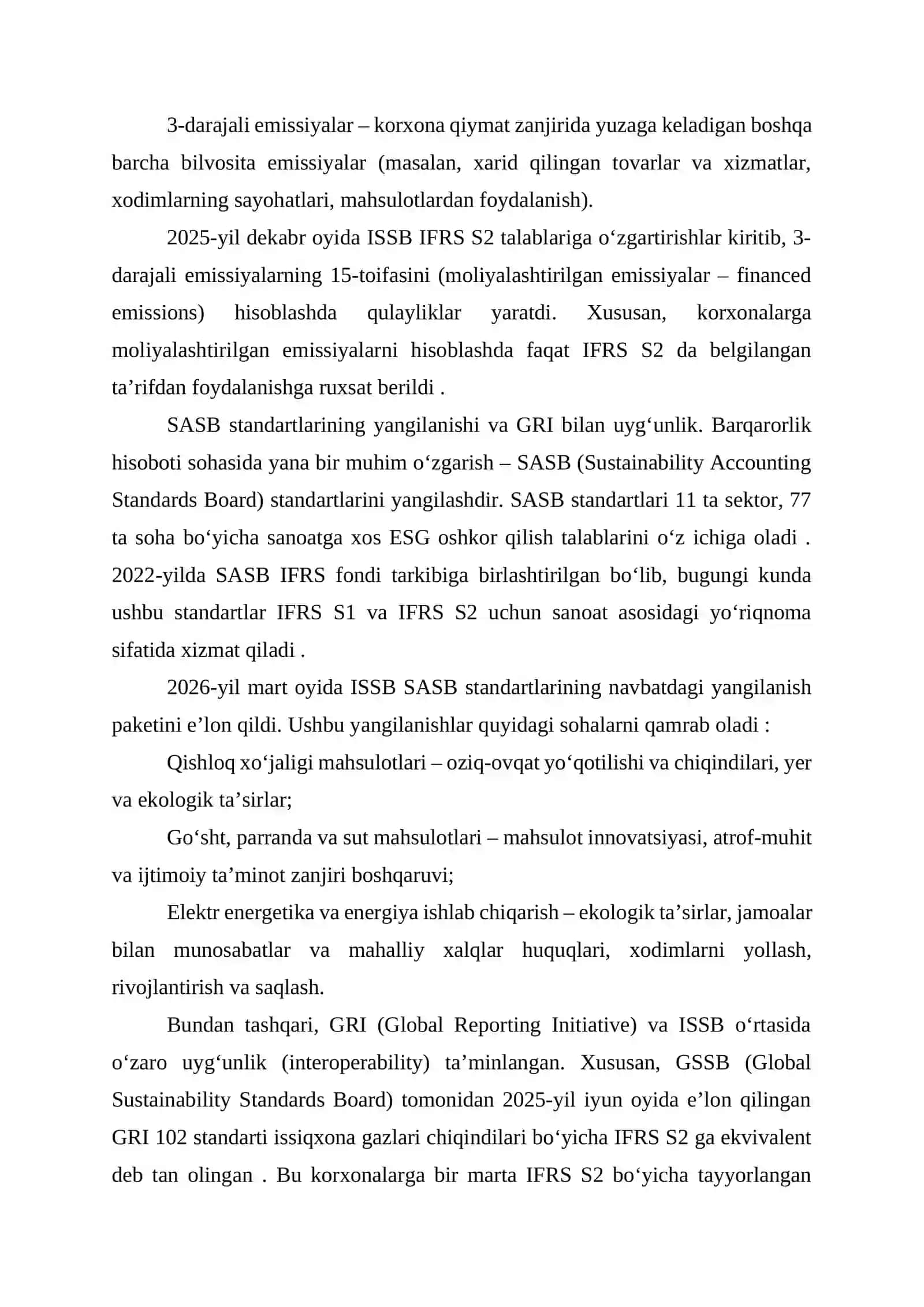 Barqaror rivojlanish va iqlim o‘zgarishi sharoitida MHXS va yashil buxgalteriya hisobi 4