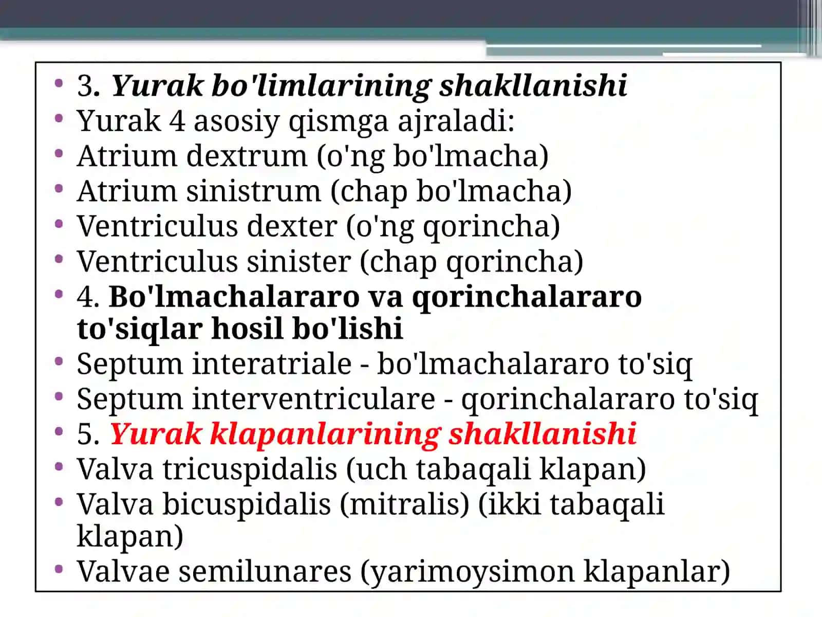 Yurakning Rivojlanishi Nuqsonlari 4