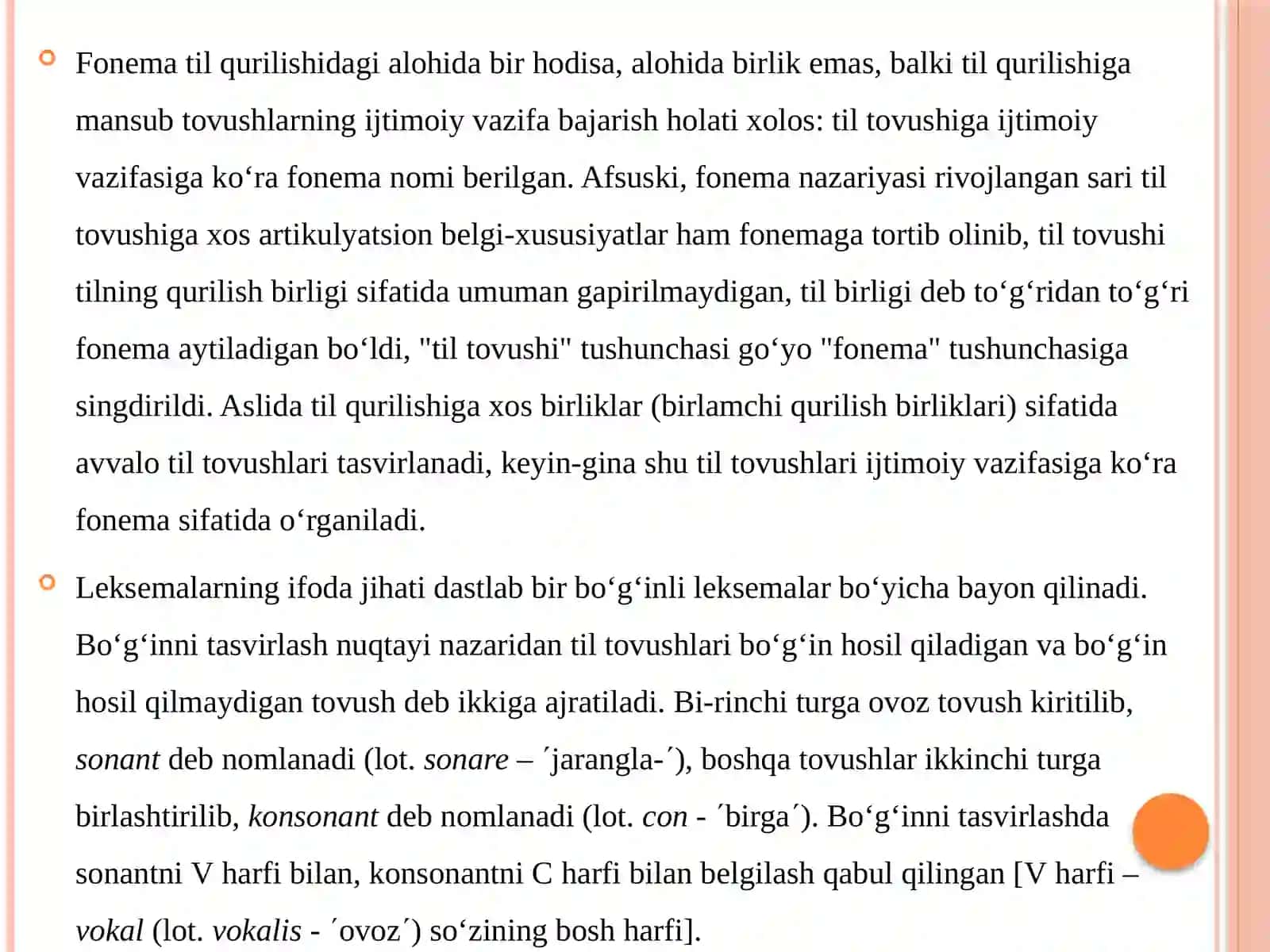 O'zbek tili leksemalar tasnifi 4