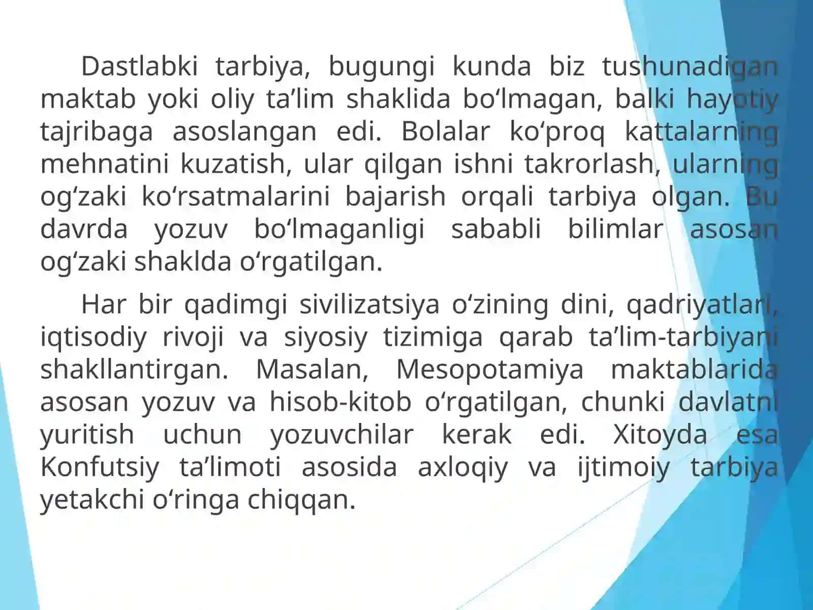 BOSHLANG`ICH TA`LIM PEDAGOGIKASI FANI 4