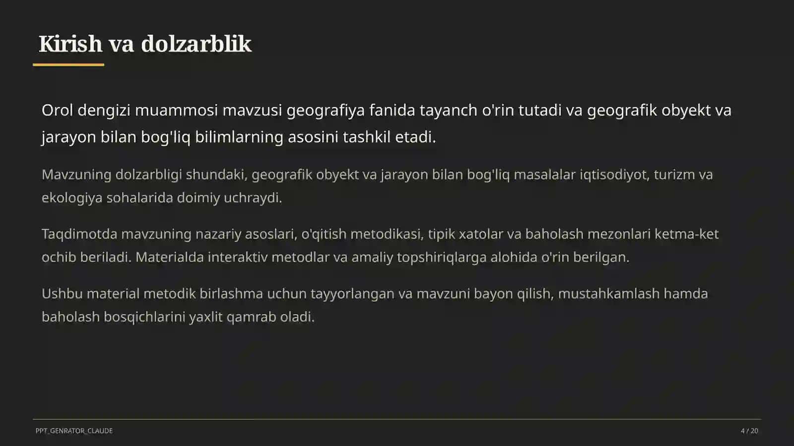 Orol dengizi muammosi (8-sinf) 4