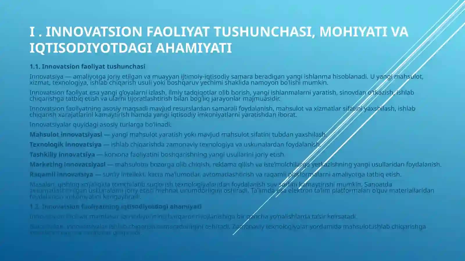 O‘zbekistondainnovatsion faoliyatni davlat tomonidan qo‘llab-quvvatlash mexanizmlari 4